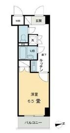 コート新橋 502 間取り図