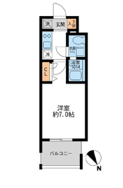 アーデン門前仲町 704 間取り図