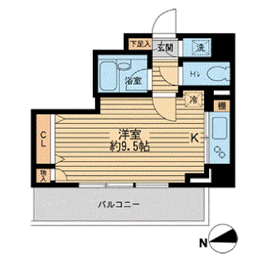 HF早稲田レジデンス2 405 間取り図