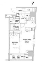 プラウドフラット三越前 402 間取り図