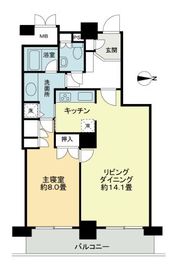 サンクォーレタワー 13階 間取り図