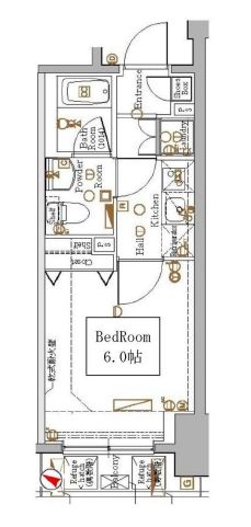 ブレシア銀座イースト 10階 間取り図