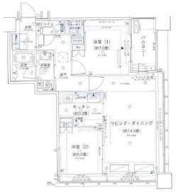 アウルタワー 29階 間取り図