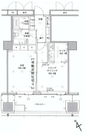 アークヒルズ仙石山レジデンス 8階 間取り図