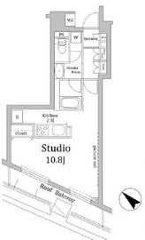 クオリア恵比寿ウエスト 9階 間取り図