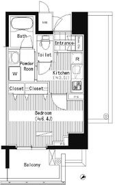 プライムアーバン東中野コート (PRIME URBAN 東中野 COURT) 507 間取り図