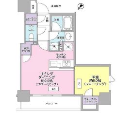 パークホームズ日本橋浜町二丁目ローレルアイ 13階 間取り図
