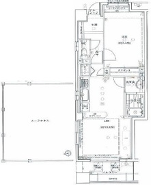アクシアフォレスタ麻布 6階 間取り図