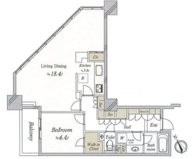 白金タワー 3階 間取り図