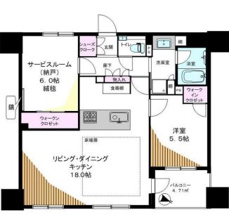 プレシス日本橋三越前セントル 6階 間取り図