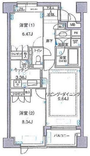 NK青山ホームズ 106 間取り図