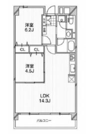 アーバンフラッツ芝浦 303 間取り図