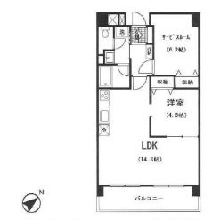 アーバンフラッツ芝浦 904 間取り図