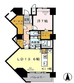 ロイヤルパークス豊洲 723 間取り図