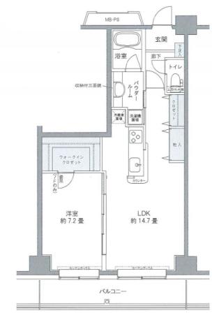 プライムアーバン豊洲 524 間取り図