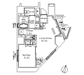 パークアクシス方南町 404 間取り図