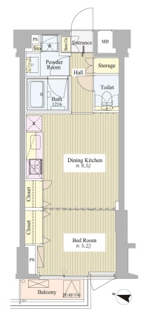 神楽坂南町ハウス 210 間取り図