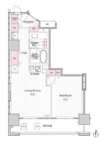 レグノ・セレーノ 8階 間取り図