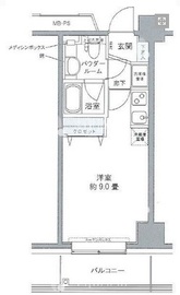 エスティメゾン東新宿 604 間取り図