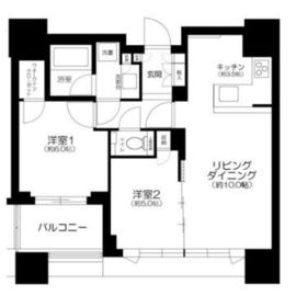 グランドミレーニア タワー＆スイート 10階 間取り図