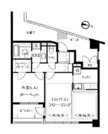 天王洲デュープレックス 6階 間取り図