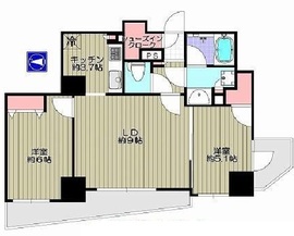 クレストフォルム戸越 10階 間取り図