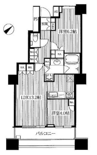 エアライズタワー 16階 間取り図