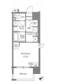 フレアージュ恵比寿 901 間取り図