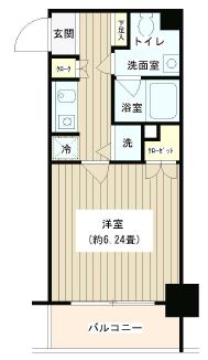 ノナプレイス渋谷富ヶ谷 403 間取り図