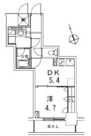 銀座レジデンス伍番館 502 間取り図