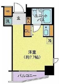 エスコート麻布十番 11階 間取り図