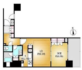 フォルム四谷外苑東 4階 間取り図