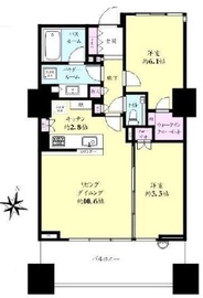 シティテラス大井仙台坂ヒルトップガーデン 23階 間取り図