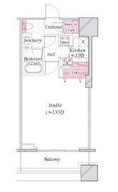 コンシェリア西新宿タワーズウエスト 17階 間取り図