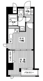 カスタリア新宿御苑 1007 間取り図