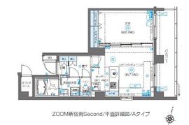 ZOOM新宿南Second 3階 間取り図