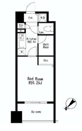 プライムアーバン日本橋茅場町 807 間取り図