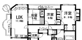 代々木パークハイツ 301 間取り図