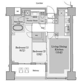 コンフォリア赤坂 503 間取り図