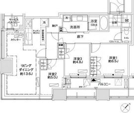 キャピタルゲートプレイス ザ・タワー 31階 間取り図