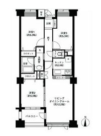 アボリアスコート笹塚 1-602 間取り図