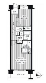 アボリアスコート笹塚 2-307 間取り図