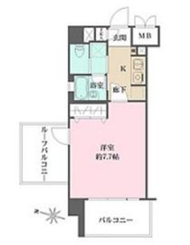 アボリアスコート笹塚 E512 間取り図