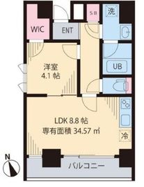 モンテヴェルデ神楽坂 301 間取り図