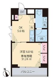 モンテヴェルデ神楽坂 401 間取り図