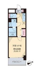 モンテヴェルデ神楽坂 403 間取り図