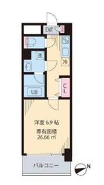 モンテヴェルデ神楽坂 403 間取り図