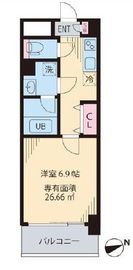 モンテヴェルデ神楽坂 203 間取り図