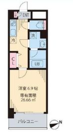 モンテヴェルデ神楽坂 305 間取り図