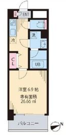 モンテヴェルデ神楽坂 405 間取り図